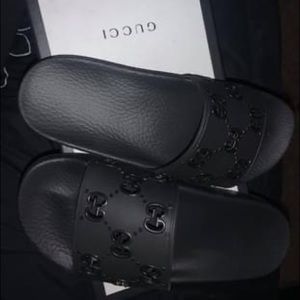 Black Gucci Slides